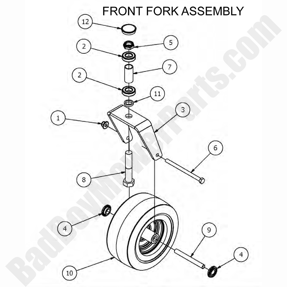 2017 MZ & MZ Magnum - Front Fork Assembly